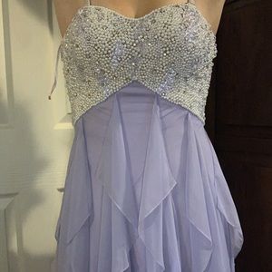 Strapless Beaded prom dress